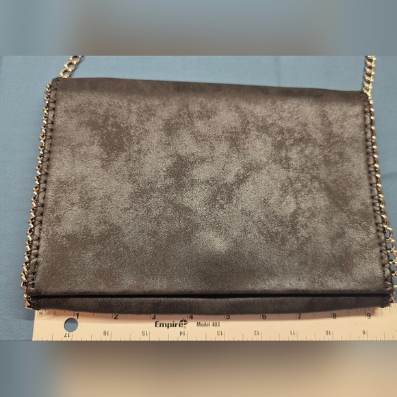 Chelsea28 Black Chain-Trim Clutch - Picture 8 of 16